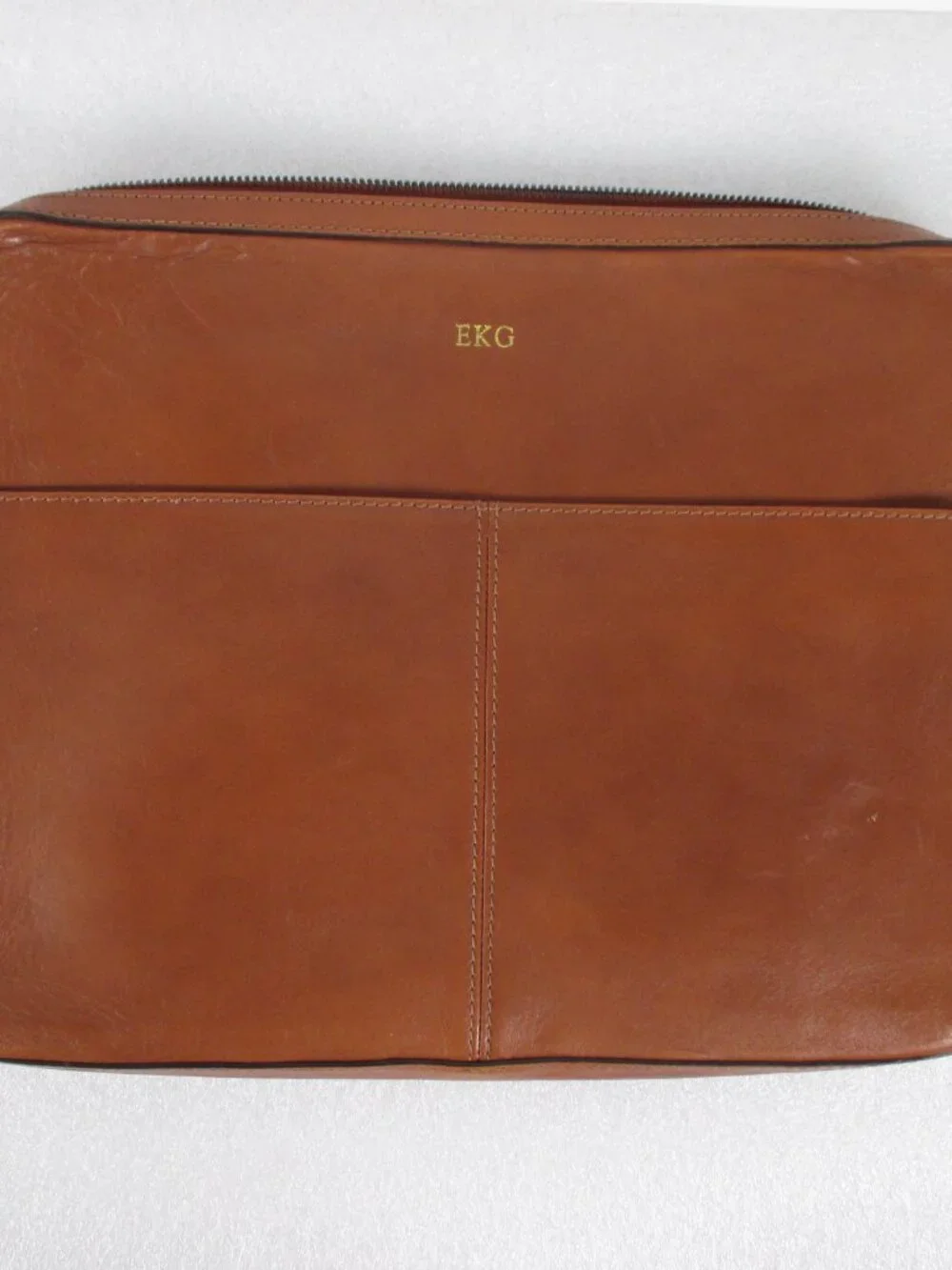 MARK & GRAHAM LEATHER LAPTOP BAG